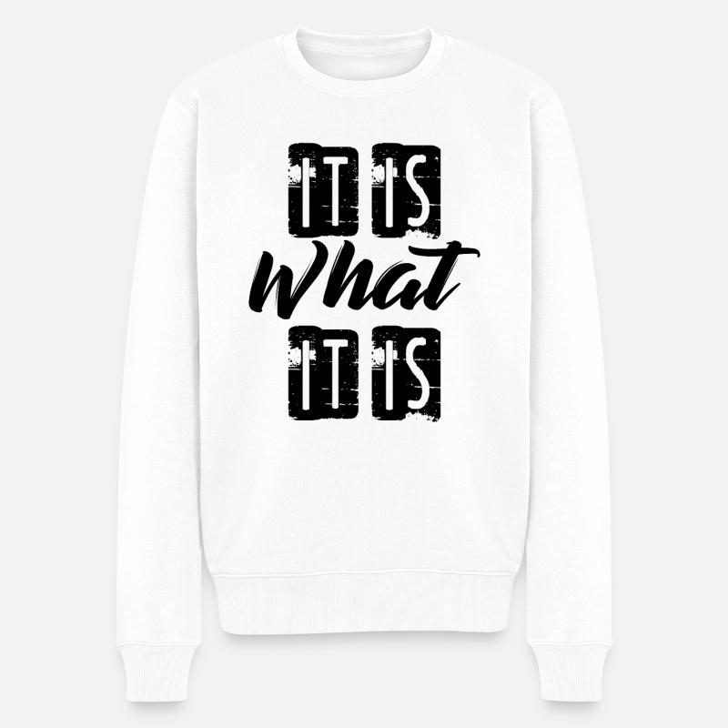 C'est ce que c'est - Pull Premium bio Homme - blanc