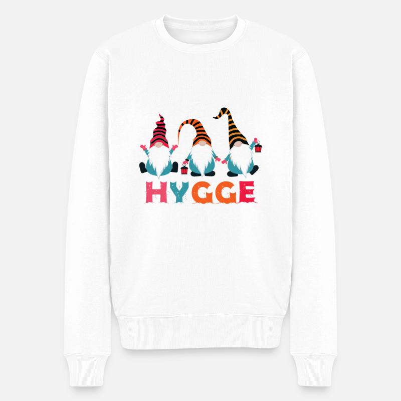 Noël Hygge - Pull Premium bio Homme - blanc