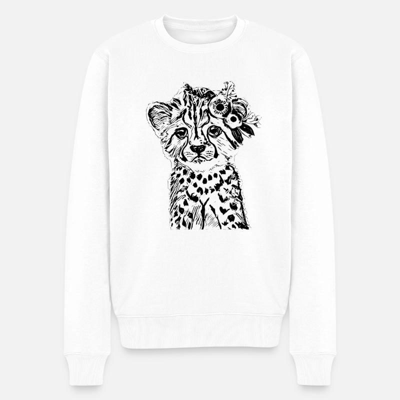 Guépard - Pull Premium bio Homme - blanc