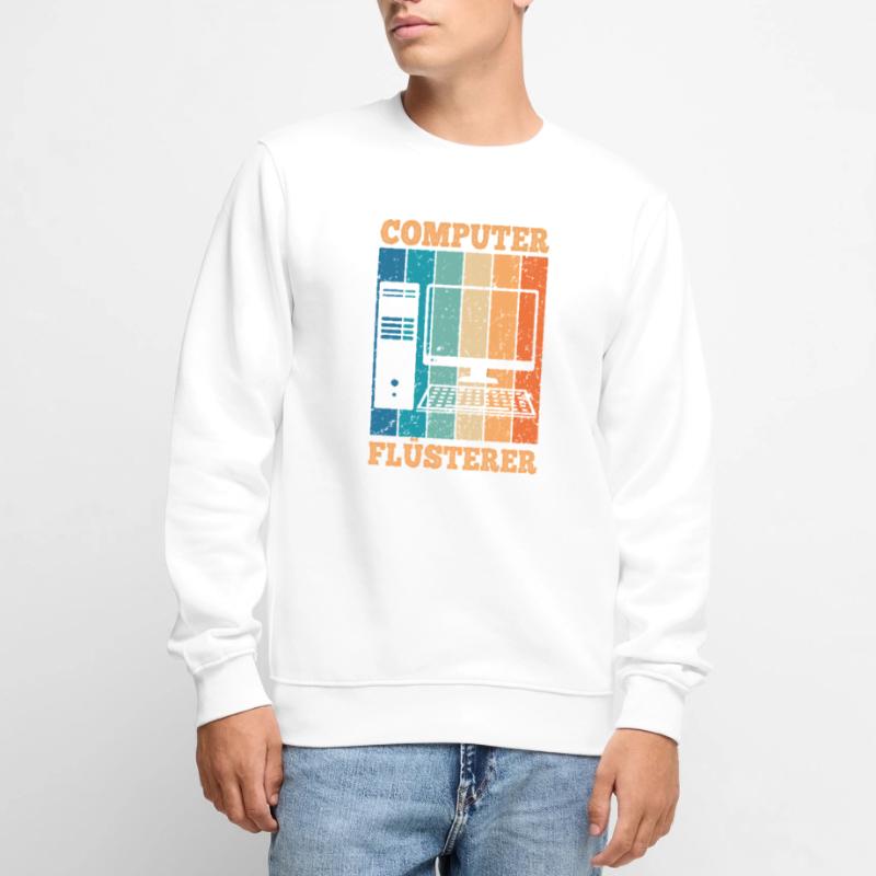 Computerflüsterer Informatiker Retro PC Computer Männer Premium Bio Pullover