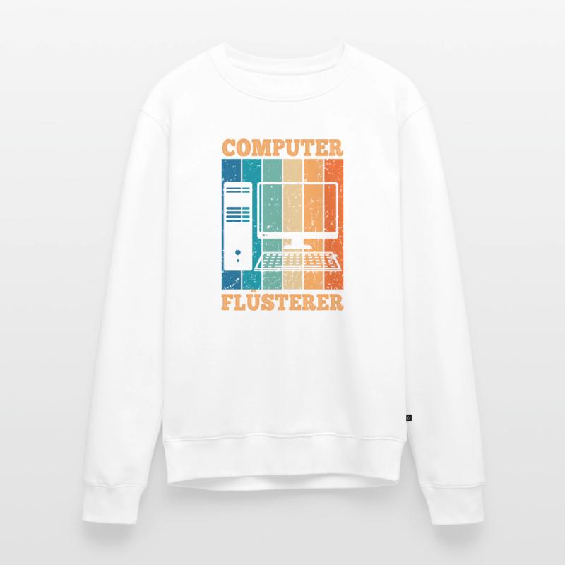 Computerflüsterer Informatiker Retro PC Computer Männer Premium Bio Pullover
