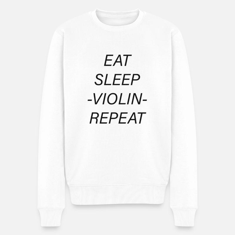 Violon violon - Pull Premium bio Homme - blanc