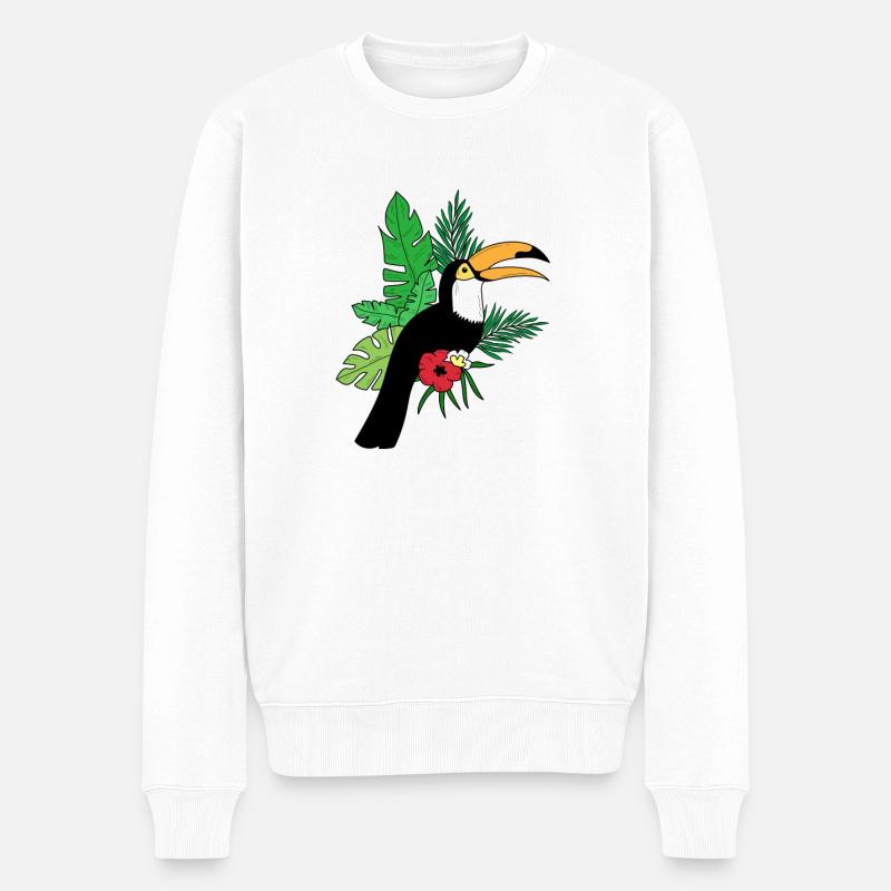 tucan - Pull Premium bio Homme - blanc