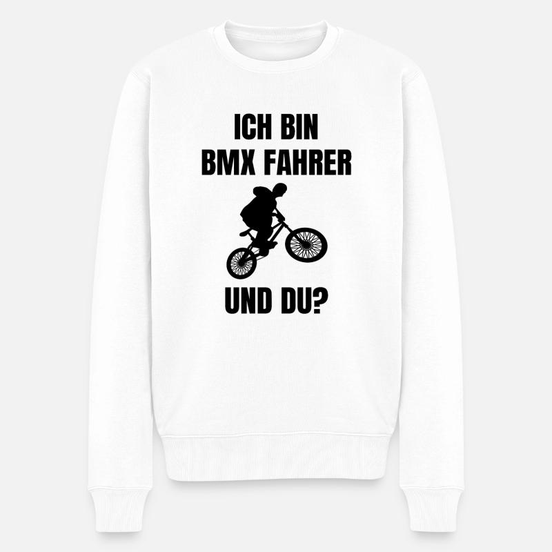 BMX - Männer Premium Bio Pullover - Weiß