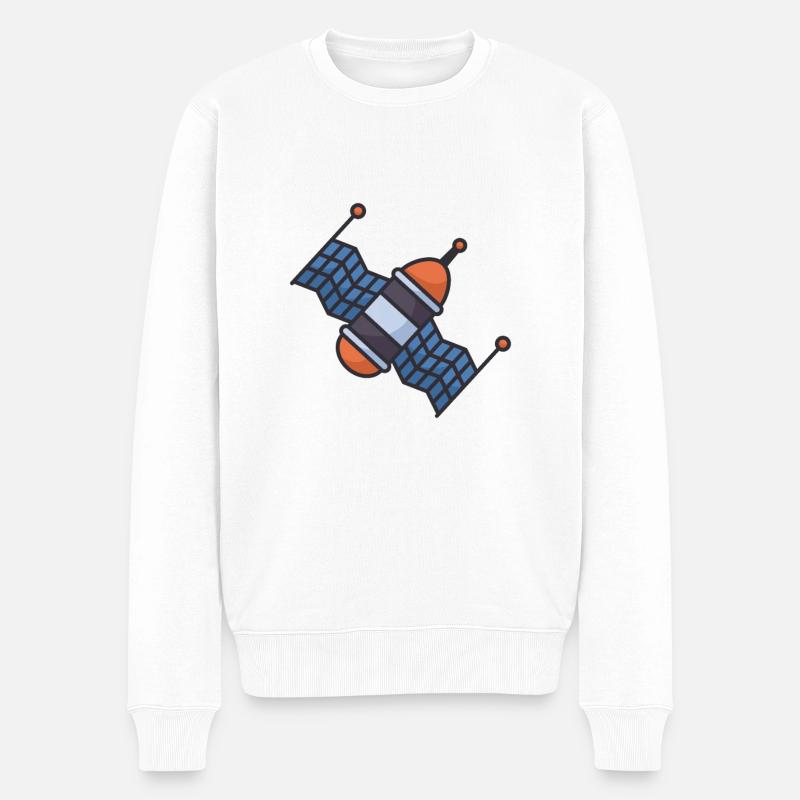 Navire de voyage spatial - Pull Premium bio Homme - blanc