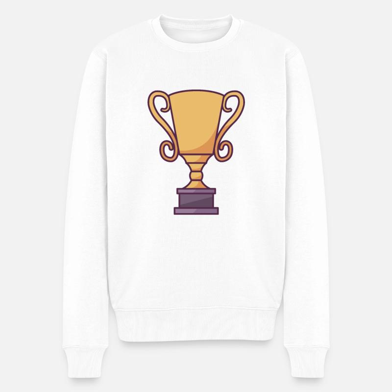Racing Trophy - Männer Premium Bio Pullover - Weiß