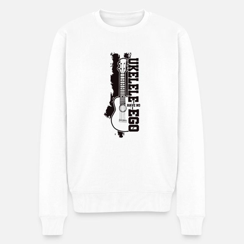 Instrument de musique ukulélé - Pull Premium bio Homme - blanc