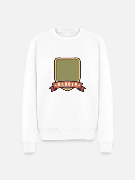 Ranger-Abzeichen - Männer Premium Bio Pullover - Weiß