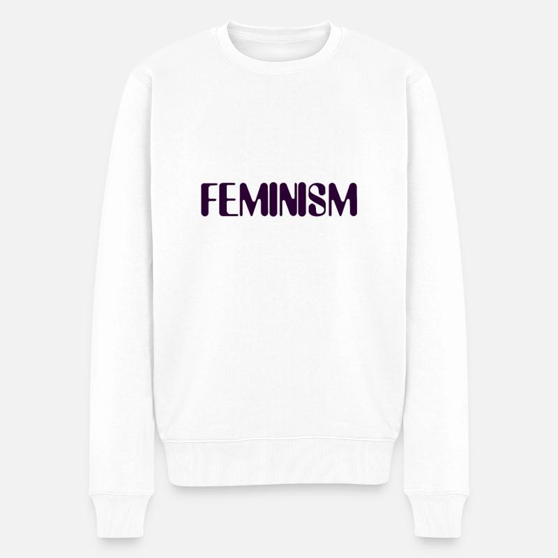 féminisme - Pull Premium bio Homme - blanc