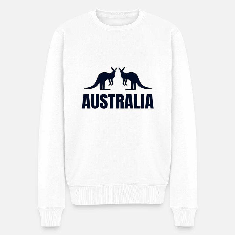 Australie - Pull Premium bio Homme - blanc