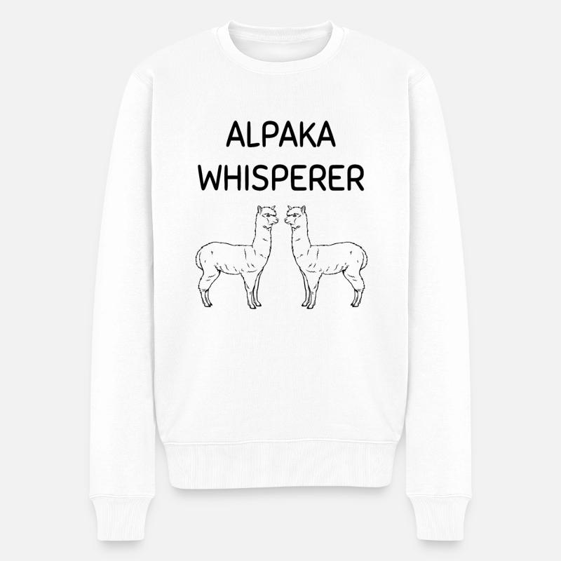 alpaga - Pull Premium bio Homme - blanc