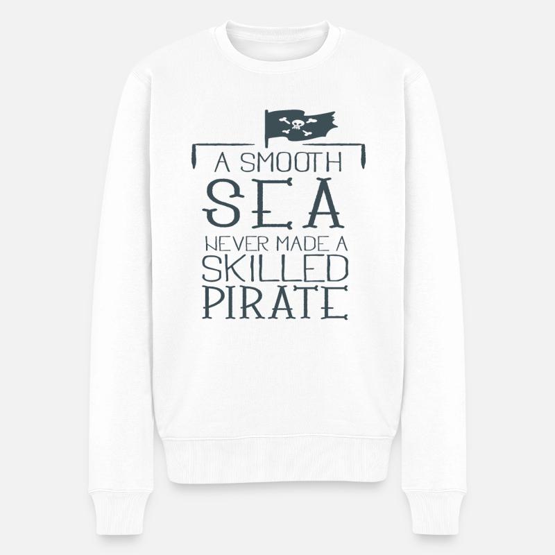 Pirat - Pull Premium bio Homme - blanc