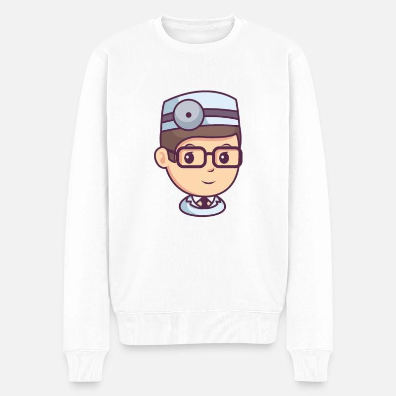 Médecins - Pull Premium bio Homme - blanc