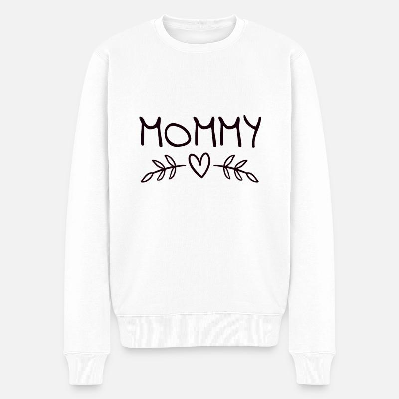 Maman - Pull Premium bio Homme - blanc