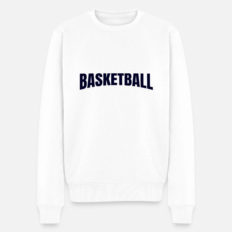 basketball - Pull Premium bio Homme - blanc