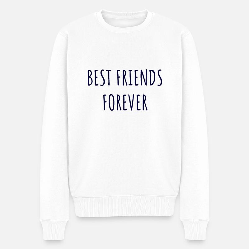 best friends - Pull Premium bio Homme - blanc