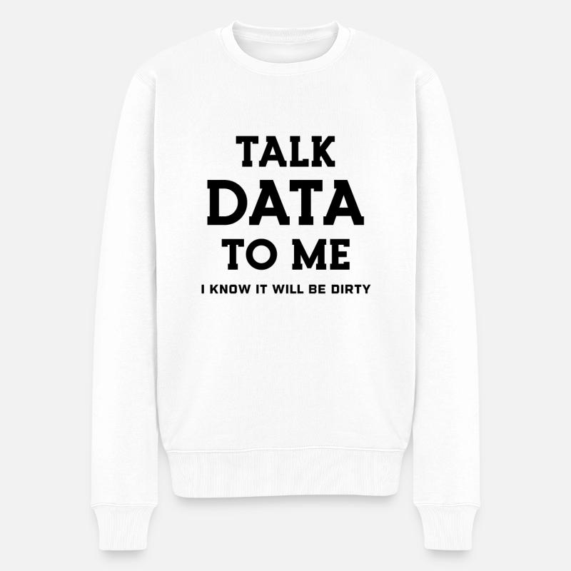 Data Science Statistics Data Scientist - Männer Premium Bio Pullover - Weiß