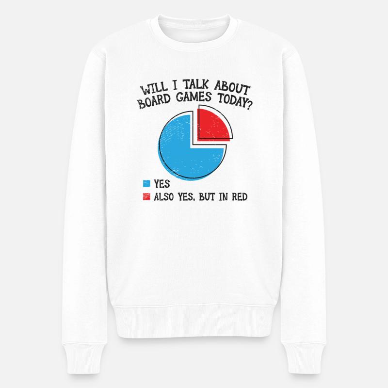 Jeu de société jeu jeu de nuit jeu de dés - Pull Premium bio Homme - blanc