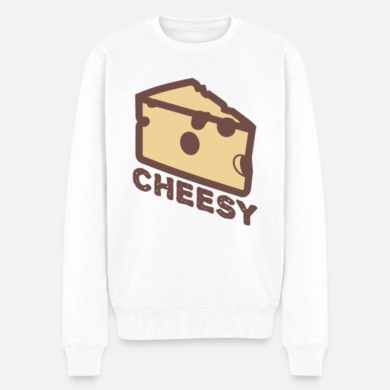 Fromages - Pull Premium bio Homme - blanc