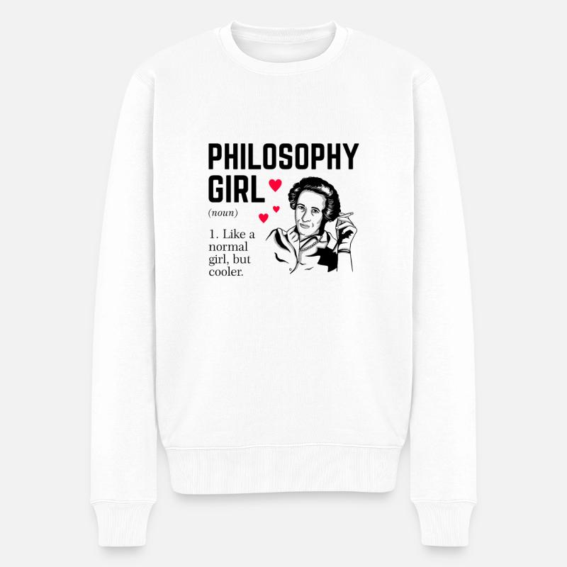 Fille de philosophie - Pull Premium bio Homme - blanc