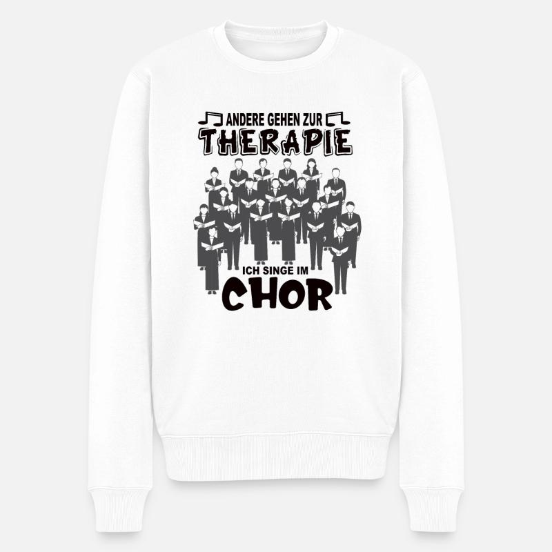 Chor - Männer Premium Bio Pullover - Weiß