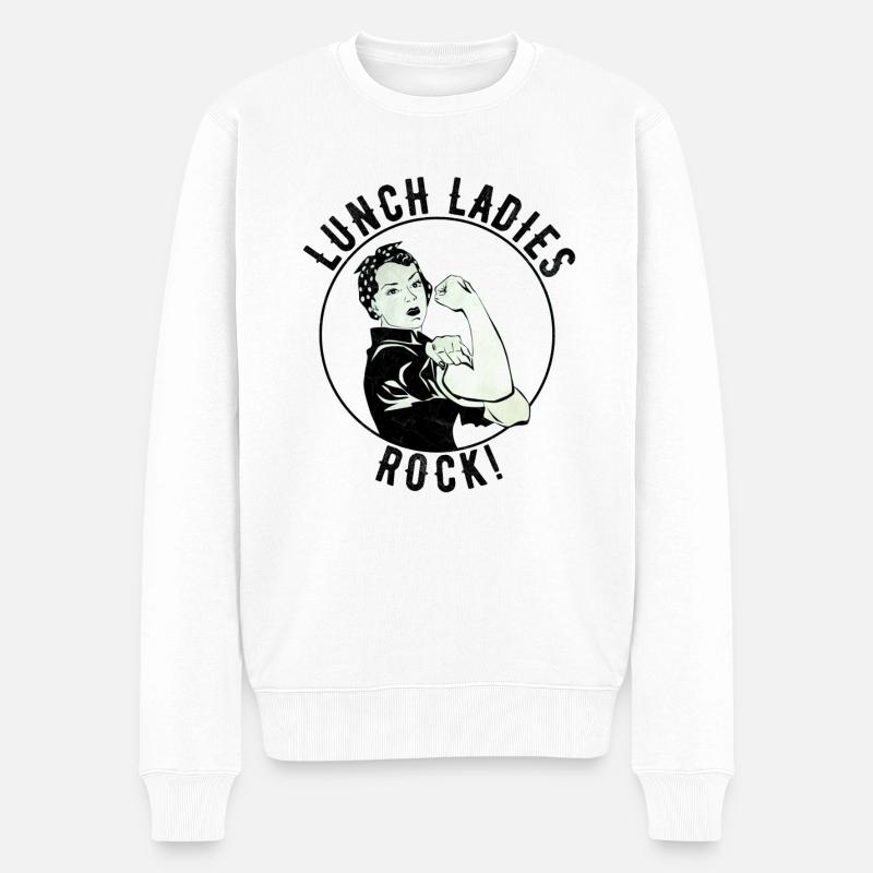 Déjeuner Ladies Rock! millésime - Pull Premium bio Homme - blanc