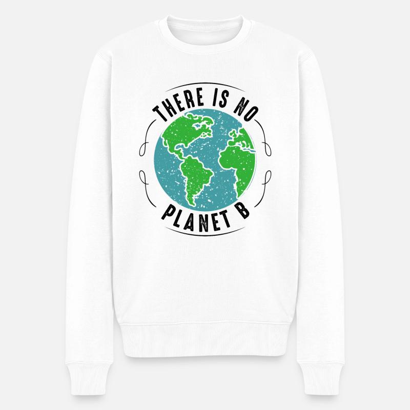 There is NO Planet B - Pull Premium bio Homme - blanc