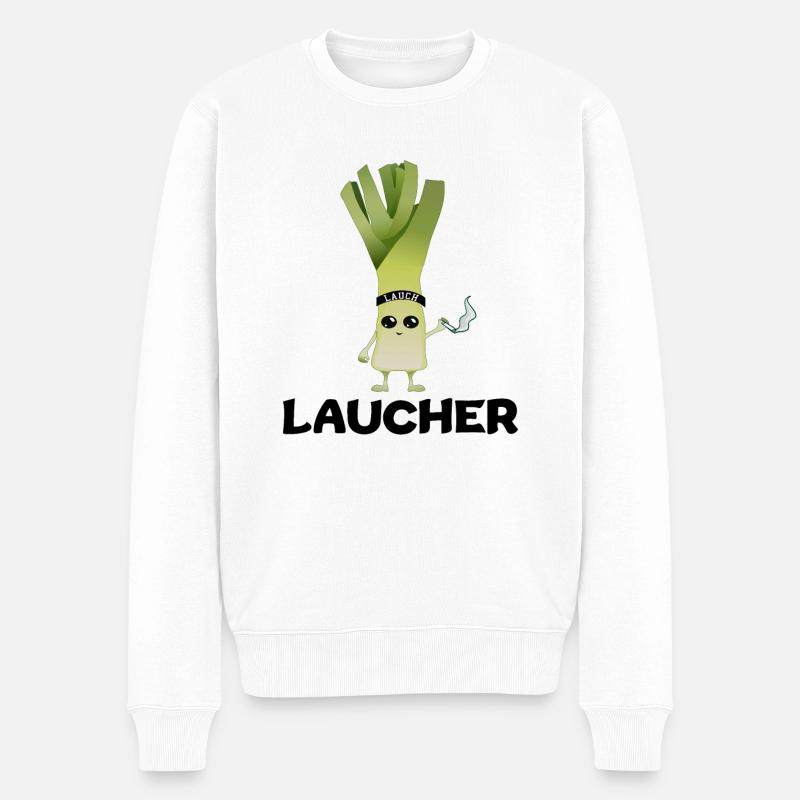 Laucher - Pull Premium bio Homme - blanc