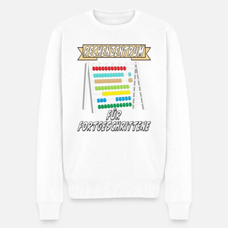 RECHENZENTRUM FÜR FORTGESCHRITTENE - Männer Premium Bio Pullover - Weiß