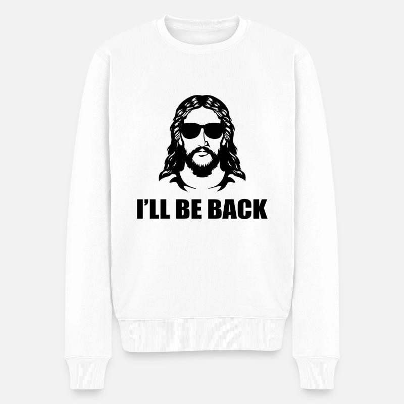 Je reviendrai - Pull Premium bio Homme - blanc