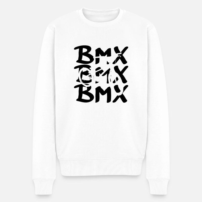 BMX - Männer Premium Bio Pullover - Weiß