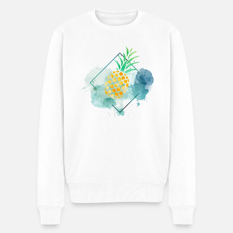 Ananas - Pull Premium bio Homme - blanc