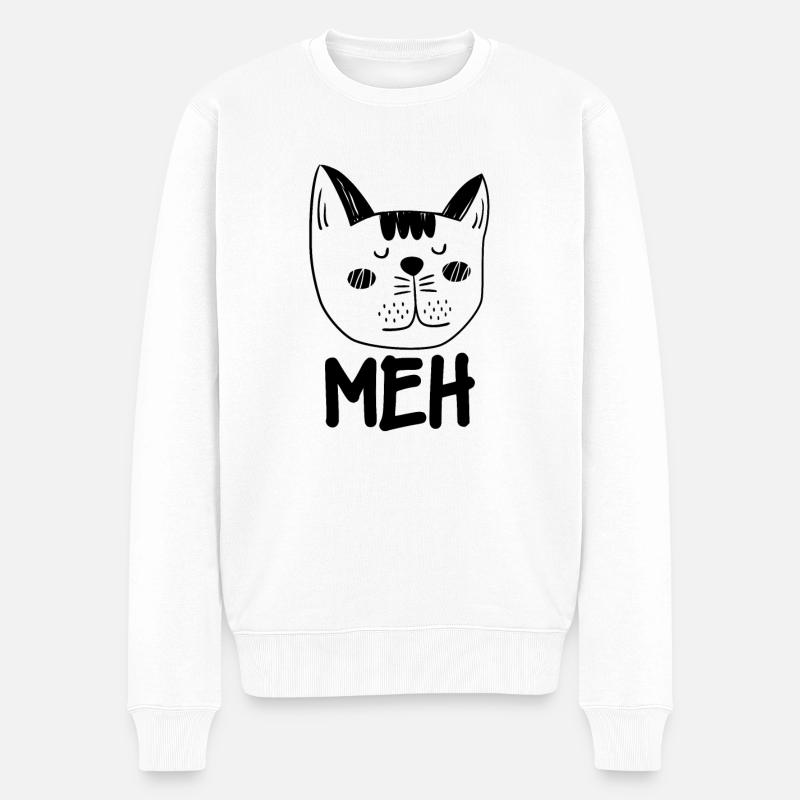 Meh - Pull Premium bio Homme - blanc