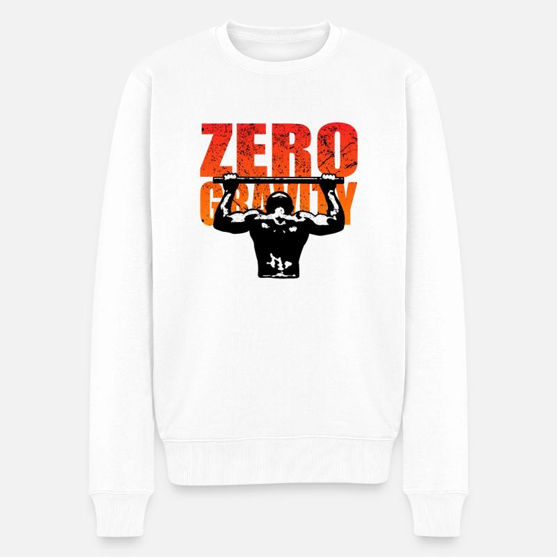 Zero Gravity - Männer Premium Bio Pullover - Weiß