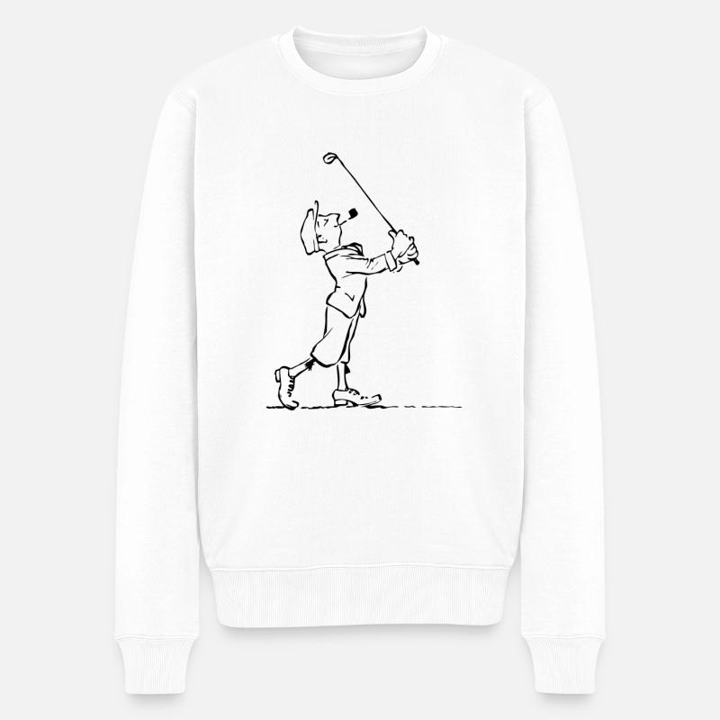 Golfeur vintage - Pull Premium bio Homme - blanc