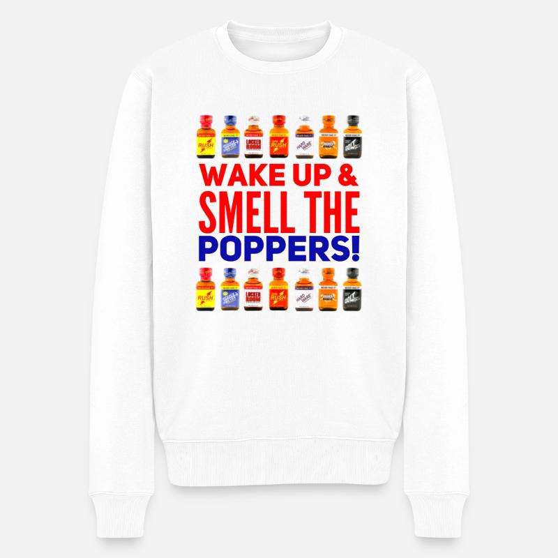 GAY PRIDE LGBTQ - Männer Premium Bio Pullover - Weiß