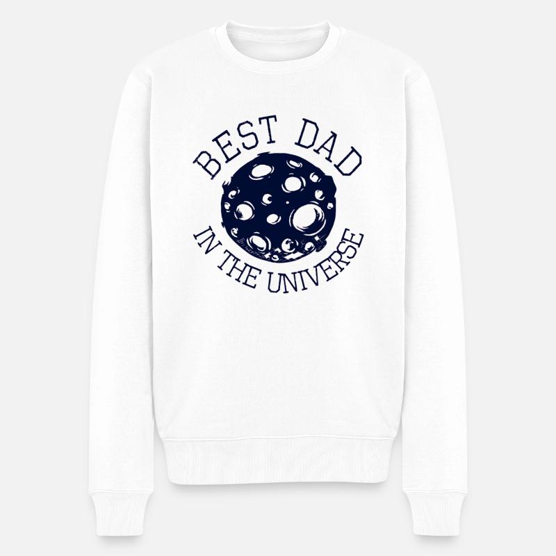 best dad - Pull Premium bio Homme - blanc