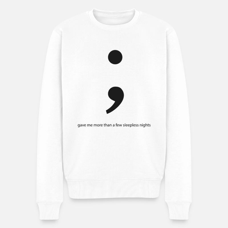 Sleepless nights Programming Informatic Geschenk - Männer Premium Bio Pullover - Weiß