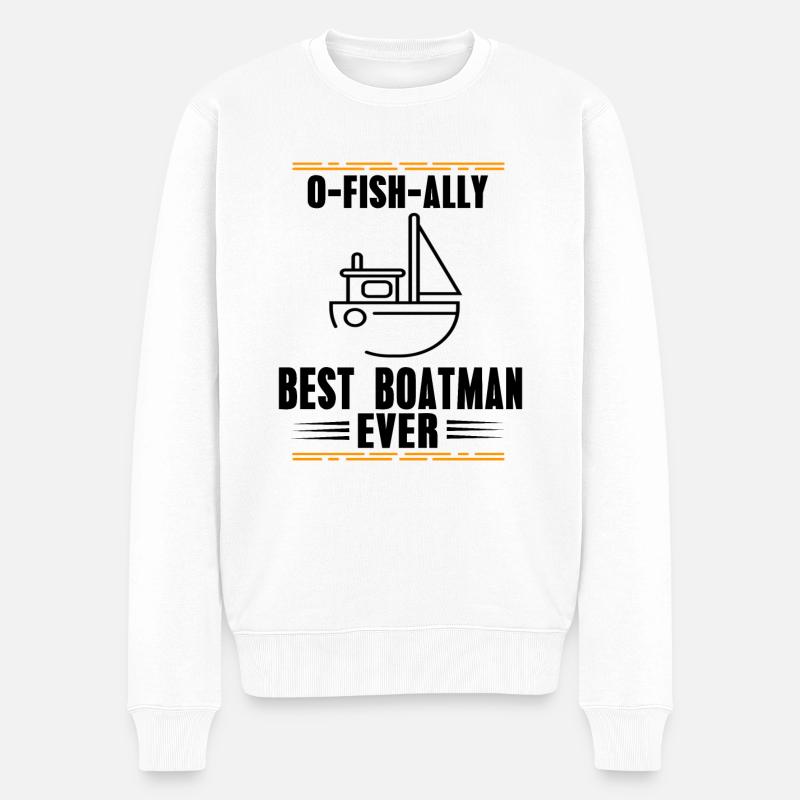 Bootsmann - Männer Premium Bio Pullover - Weiß