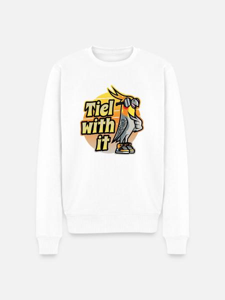 Nymphensittich Vogel - Männer Premium Bio Pullover - Weiß