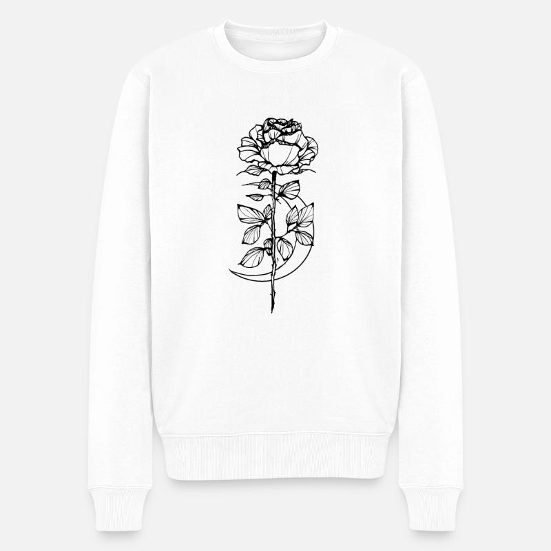 Blanc Noir Blanc Sorcière - Pull Premium bio Homme - blanc