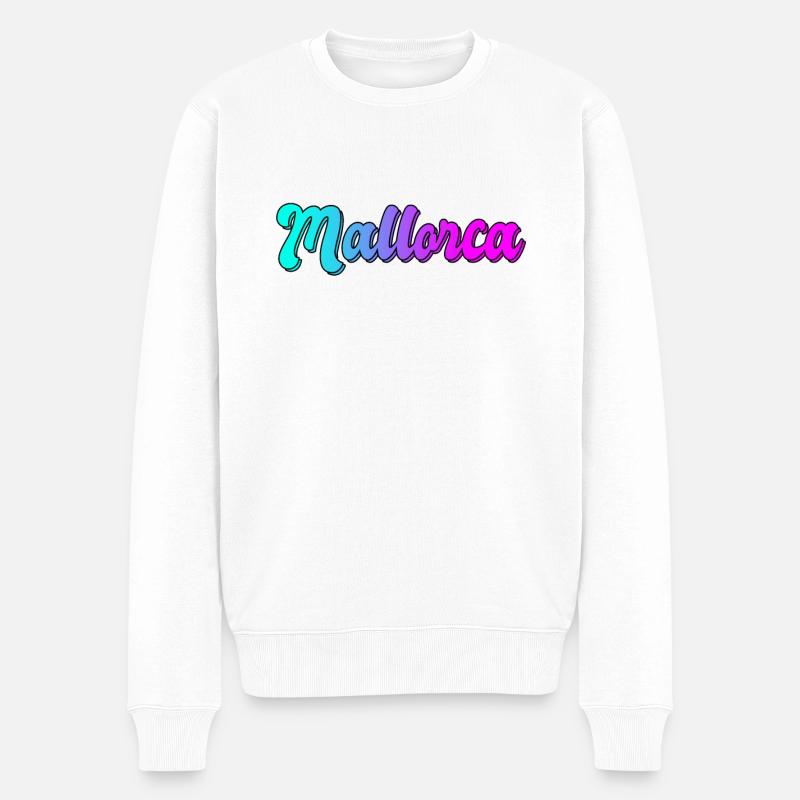 Mallorca - Männer Premium Bio Pullover - Weiß