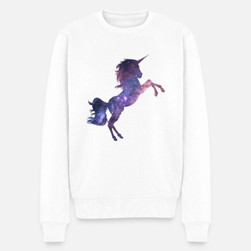 Unicorn Universe - Pull Premium bio Homme - blanc