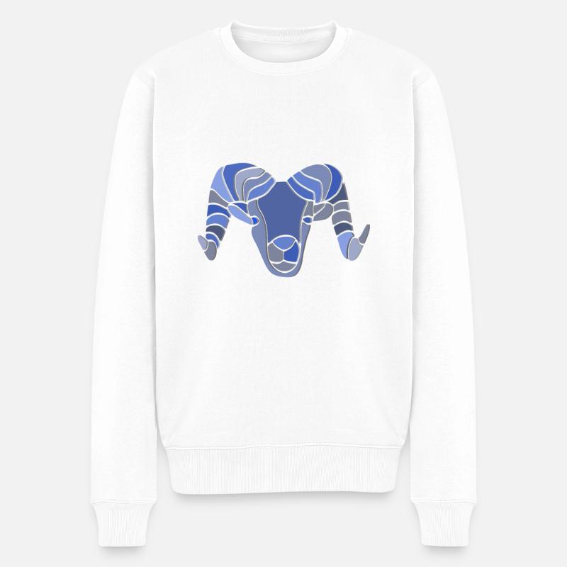 Béliers - Pull Premium bio Homme - blanc