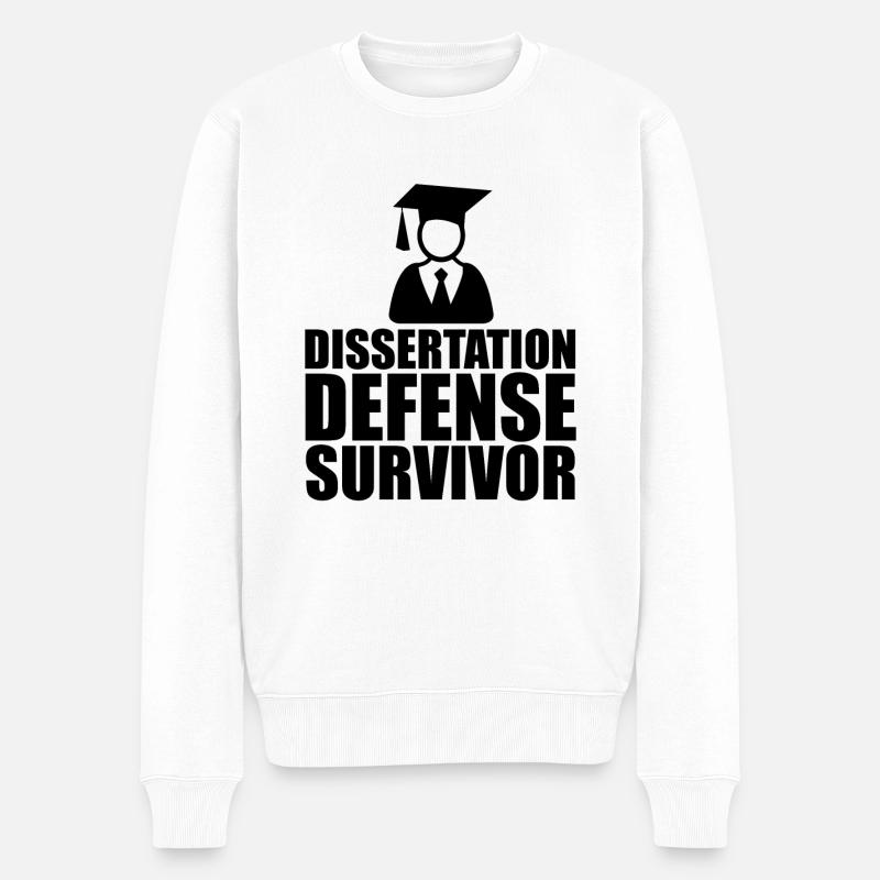 Thèse Defense Survivor - Pull Premium bio Homme - blanc