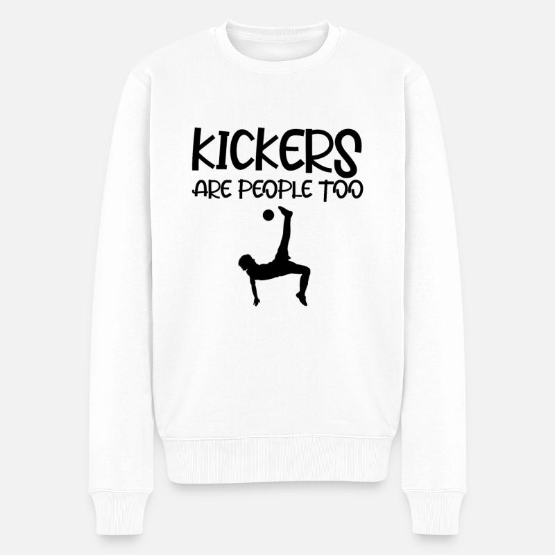 Kickers Are People Too 5 - Männer Premium Bio Pullover - Weiß