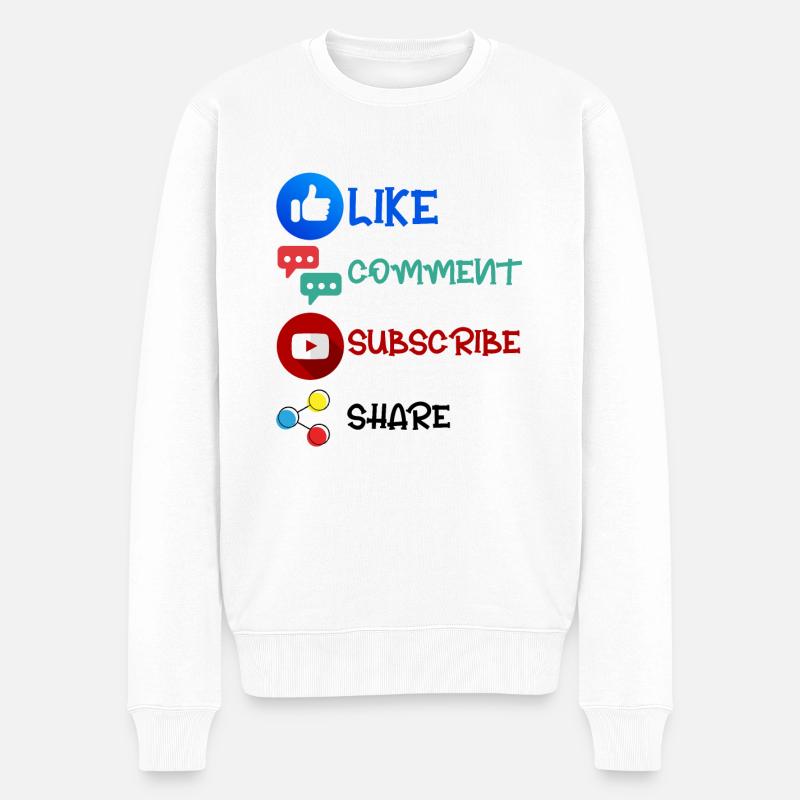 Like Comment S’abonner Share 2 - Pull Premium bio Homme - blanc