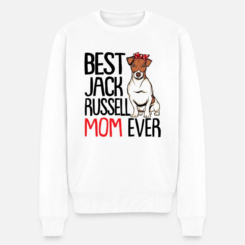 Jack Russell Terrier - Pull Premium bio Homme - blanc