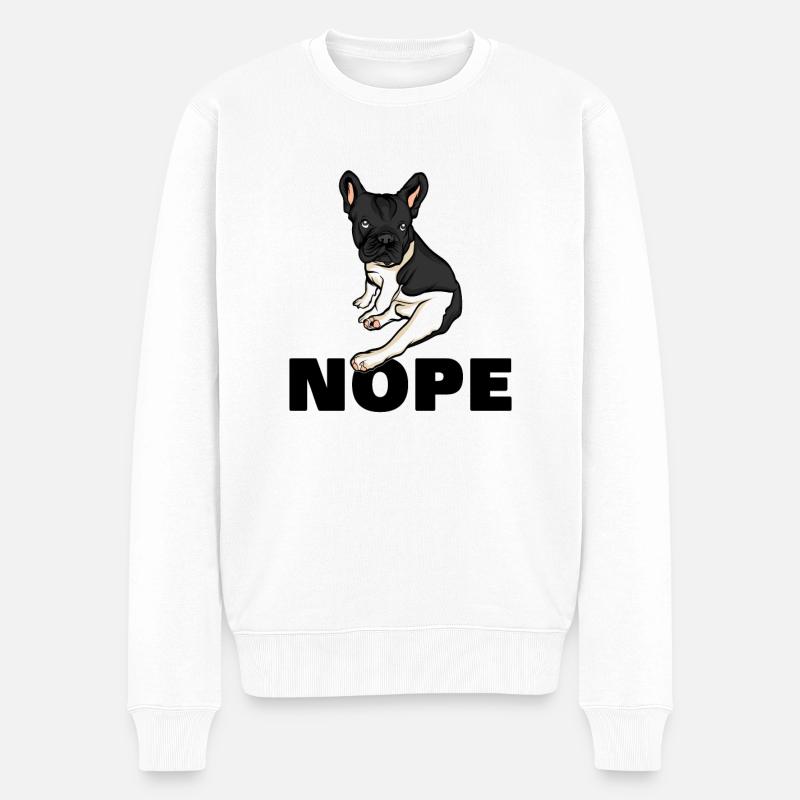 Bouledogue français - Pull Premium bio Homme - blanc