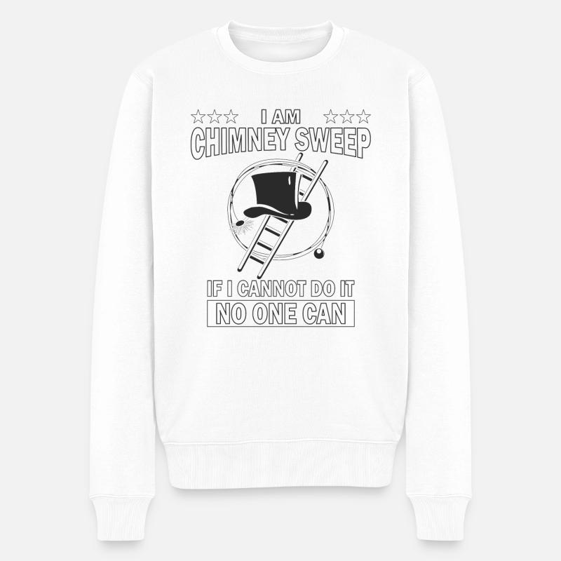 I AM CHIMNEY SWEEP - Pull Premium bio Homme - blanc